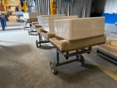 Carpeted Transport Trolley x2