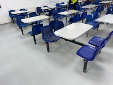3 Sets of 4 Seat Canteen Benches
