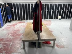 Wooden Bench With Coat Hooks