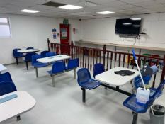 3 Sets of 4 Seat Canteen Benches