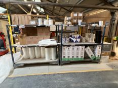 Blue Metal Shelving Unit x2