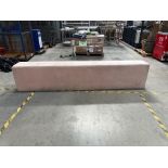 Pink Fabric Bench Seat