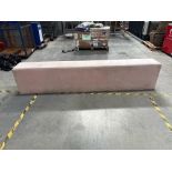 Pink Fabric Bench Seat