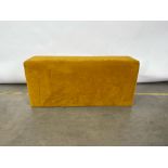 Yellow Fabric Bench Seat