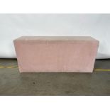 Pink Fabric Bench Seat