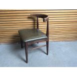 Wooden Dining Chair Brown Seat