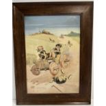 Lawson Wood – Prehistoric Vehicle Original Watercolor, 1903