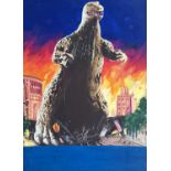 Enzo Nistri – Godzilla First Italian Release Movie Poster Original Art, 1957