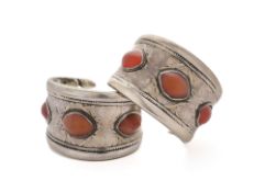 A PAIR OF SMALL TURKMAN BRACELETS, CENTRAL ASIA, 19TH CENTURY