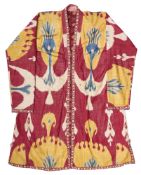 A BOY'S IKAT CHAPAN, BOKHARA, UZBEKISTAN, LAST QUARTER 19TH CENTURY
