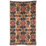 A SILK EMBROIDERED ALGERIAN PANEL, 18TH CENTURY