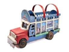 A PAINTED WOOD MODEL LORRY, PAKISTAN, MID-20TH CENTURY