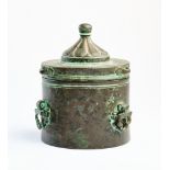 A KHORASAN BRONZE INKWELL, EASTERN PERSIA, CIRCA 13TH CENTURY