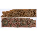 FOUR WOOD FRIEZE PANELS, INDIA AND SYRIA, 18TH/19TH CENTURY