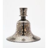 A BIDRI HUQQA BOTTLE, BENGAL, 19TH CENTURY