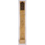 A LONG TALISMANIC SCROLL WITH LEATHER POUCH, PERSIA OR CENTRAL ASIA