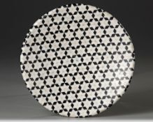 A SHALLOW MARBLE MOSAIC DISH, SYRIA, 20TH CENTURY