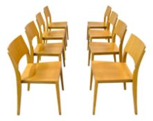 Vintage Esszimmerstühle aus Buche, 1980er, 8 . Set