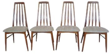 Eva Teak Stühle von Koefoed Møbelfabrik, 4 . Set