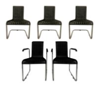 Freischwinger Esszimmerstühle für Tecta, 5 . Set