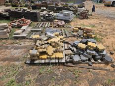 VARIOUS PAVING BRICKS & PRE-CAST SLABS - MULTIPLE TYPES & QUANTITIES