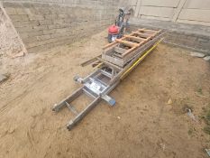 LOT OF SEVEN (7) LADDERS - WOODEN & ALUMINIUM - STC