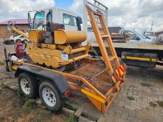 DOUBLE AXLE TRAILER WITH RAMP - DOUBLE ROLL COMPACTER EXCLUDED - STC