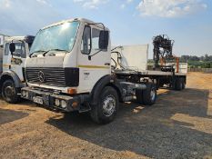 MERCEDES-BENZ 1928S HORSE & TRAILER WITH BRICK CRANE - OPERATIONAL - STC