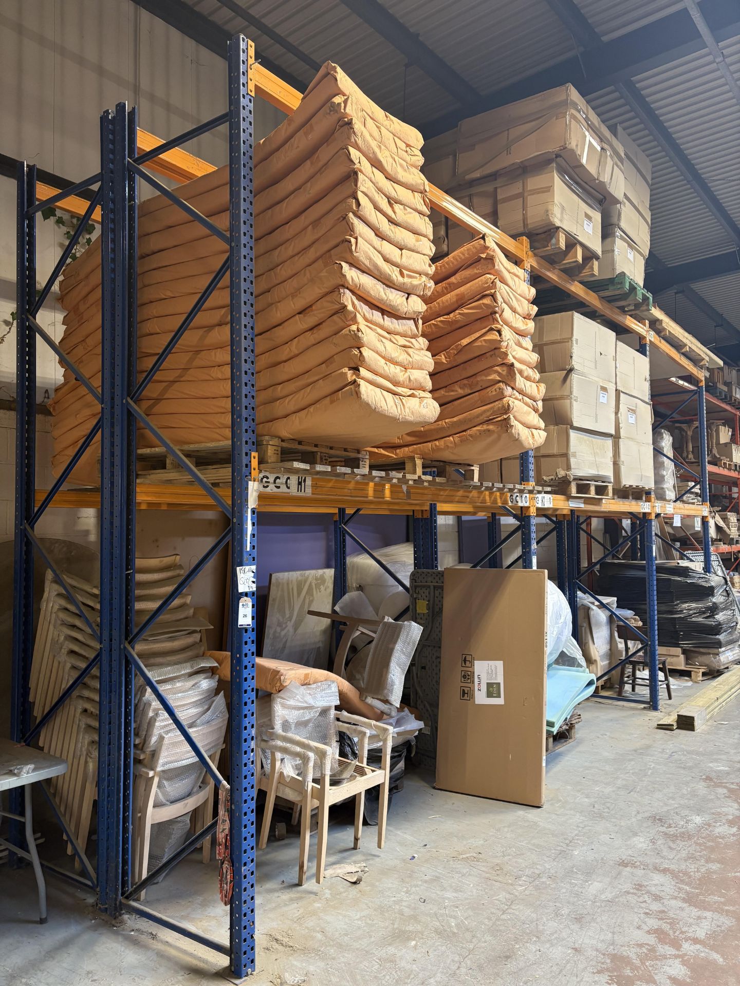 7 Bays Boltless Steel Pallet Racking Comprising 10 Uprights & 28 ...
