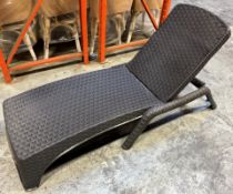 18 Genoa Loungers, Anthracite (Location: Redditch. Please Refer to General Notes)