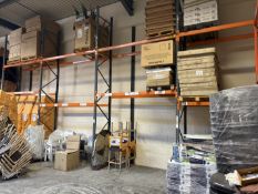6 Bays of Boltless Steel Pallet Racking Comprising 8 Uprights & 22 Cross Beams (Excluding