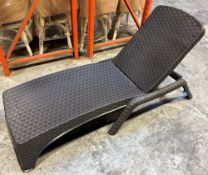18 Genoa Loungers, Anthracite (Location: Redditch. Please Refer to General Notes)