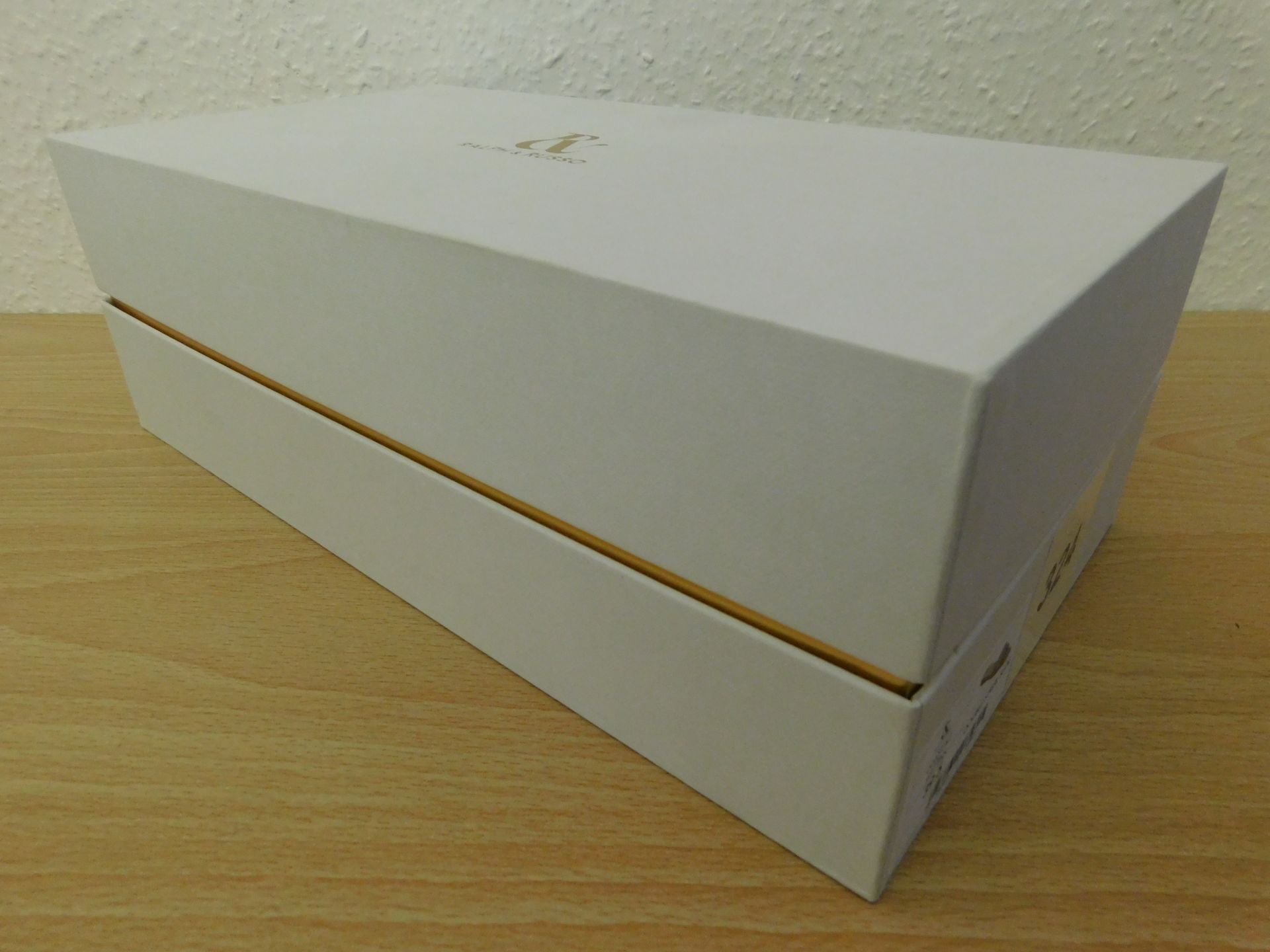 Pair of Ralph & Russo Double Stripe Sliders, Fabric Calf, Tan, With Box & Dust Bags. EU Size 39.5. - Image 5 of 6