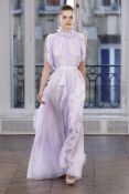 Ralph & Russo 17W EVE 015 Pleated Silk Chiffon Evening Dress, Lavender, Size 40 (RRP £10,500)