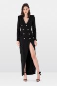 Ralph & Russo 20U 11 D207, Long Tuxedo Gown, Black, Size 38 (RRP £1,380)