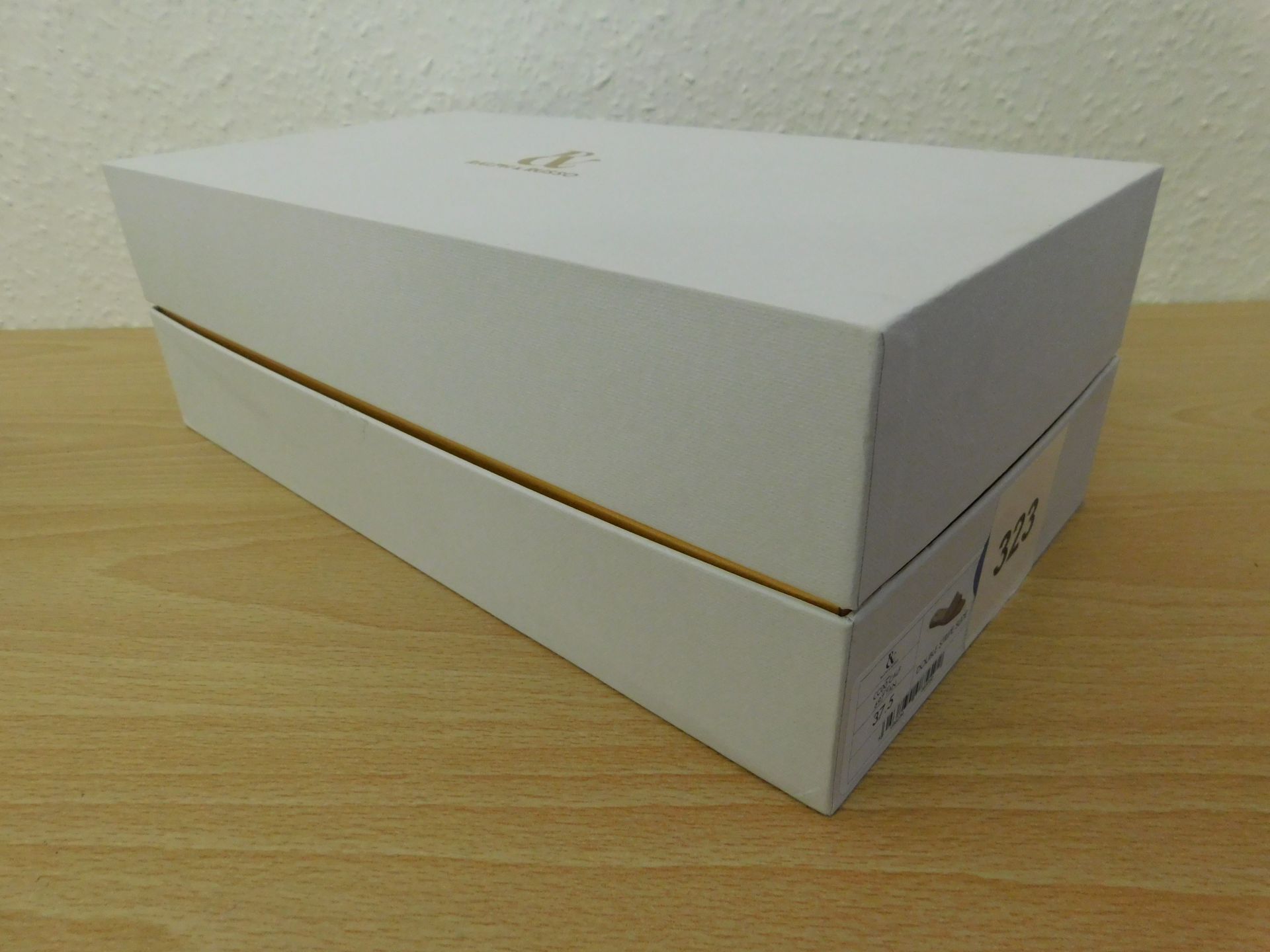 Pair of Ralph & Russo Double Stripe Sliders, Fabric Calf, Tan, With Box & Dust Bags. EU Size 37.5. - Image 5 of 6