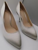 Pair of Ralph & Russo Eden Platform Heels, Silver/ Silver, With Box & Dust Bags. EU Size 38.