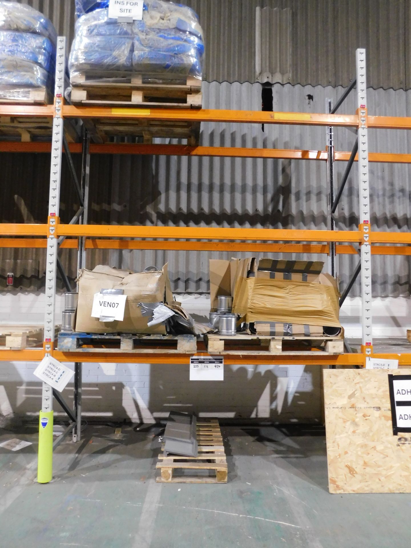 6 Bays of Apex Boltless Pallet Racking to Include 7 Uprights & 36 Cross ...