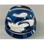 Winston Churchill: 1979 Franklin Mint Baccarat crystal paperweight, commemorating the British