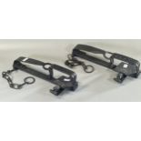 Pair of Victorian style Gin Traps (modern). (2) (B.P. 21% + VAT)
