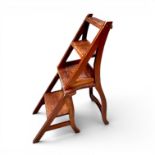 An early 20th century metamorphic ladder chair.