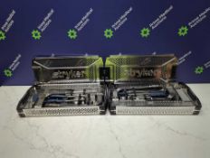 2 x Stryker Trays with Surgical Instruments