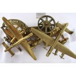 Brass Plane & Cannon Ornaments 13196g 2322754