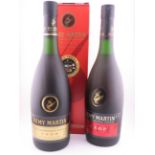 Two bottles of R‚my Martin VSOP Fine Champagne Cognac including one boxed example.