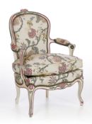 A pair of Louis XV Style Furniture – Heurtault Louis XV Style Armchair N° 0146 An exquisite