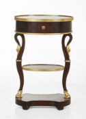 Pedestal Table "Col de Cygne" (Louis-Philippe Style) This striking pedestal table, known as the "Col