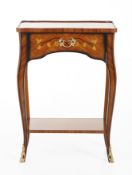 Louis XVI style Side Table (Marquetry, Rosewood, and Violet Wood) This exquisite side table is a