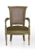 A pair of Cabriolet Charret – Directoire Period Armchair An elegant and finely crafted small