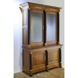 Napoléonville Empire-Style Solid Beechwood & Chestnut Bookcase This Napoléonville Empire-style