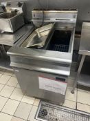 Falcon model G3865 gas twin tank twin basket fryer Note this lot has a lift out charge see charges